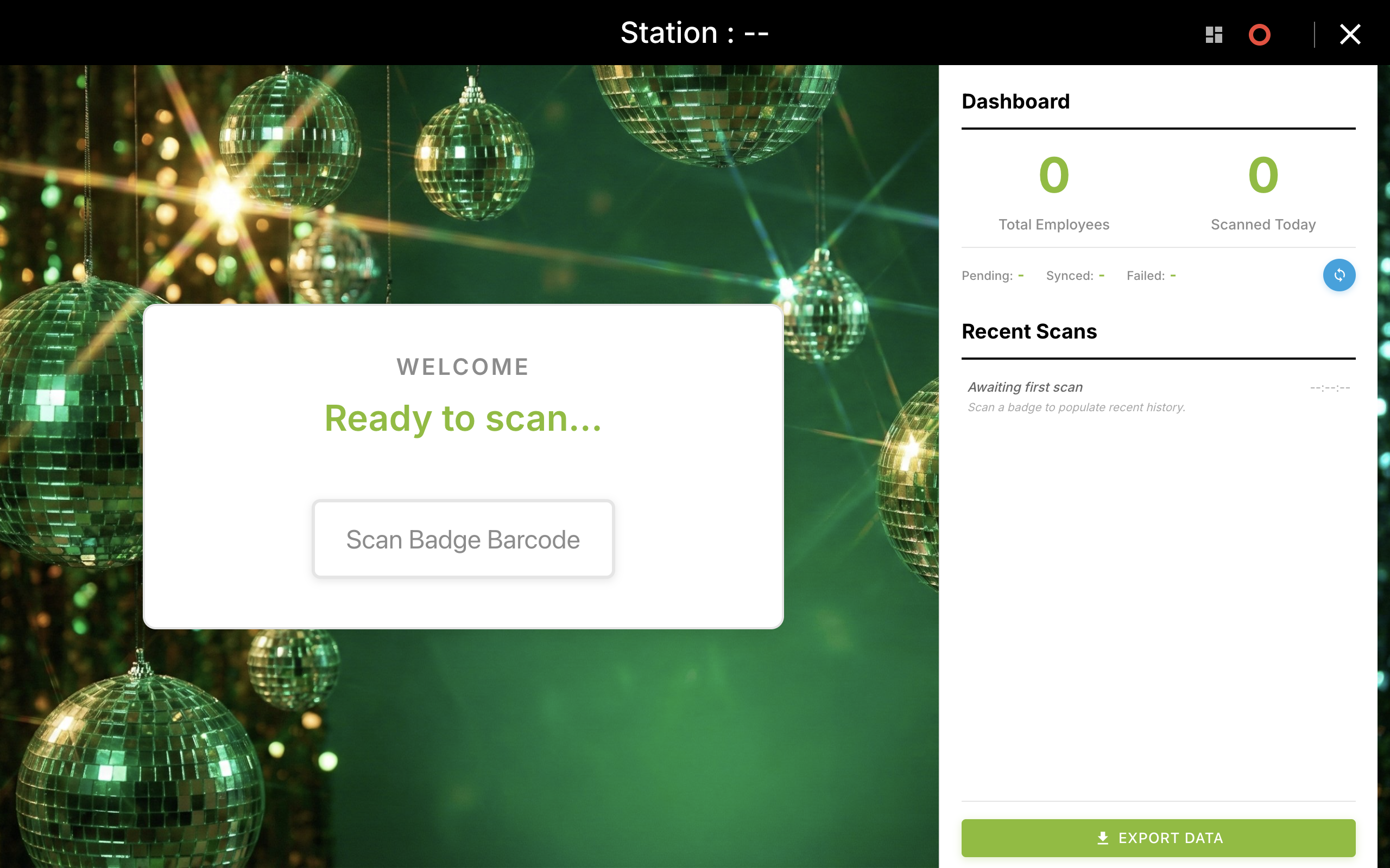 TrackAttendance Kiosk Interface